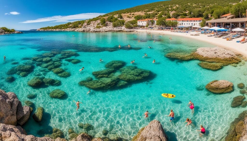 Street view of old town from Pula travel guide