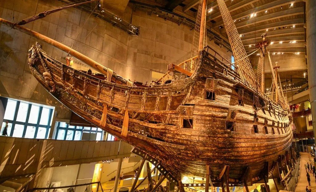 Historic Vasa ship exhibit at Stockholm’s Vasa Museum