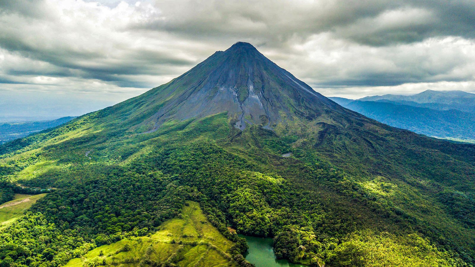 Tourist exploring volcanic areas in Costa Rica's top destinations
