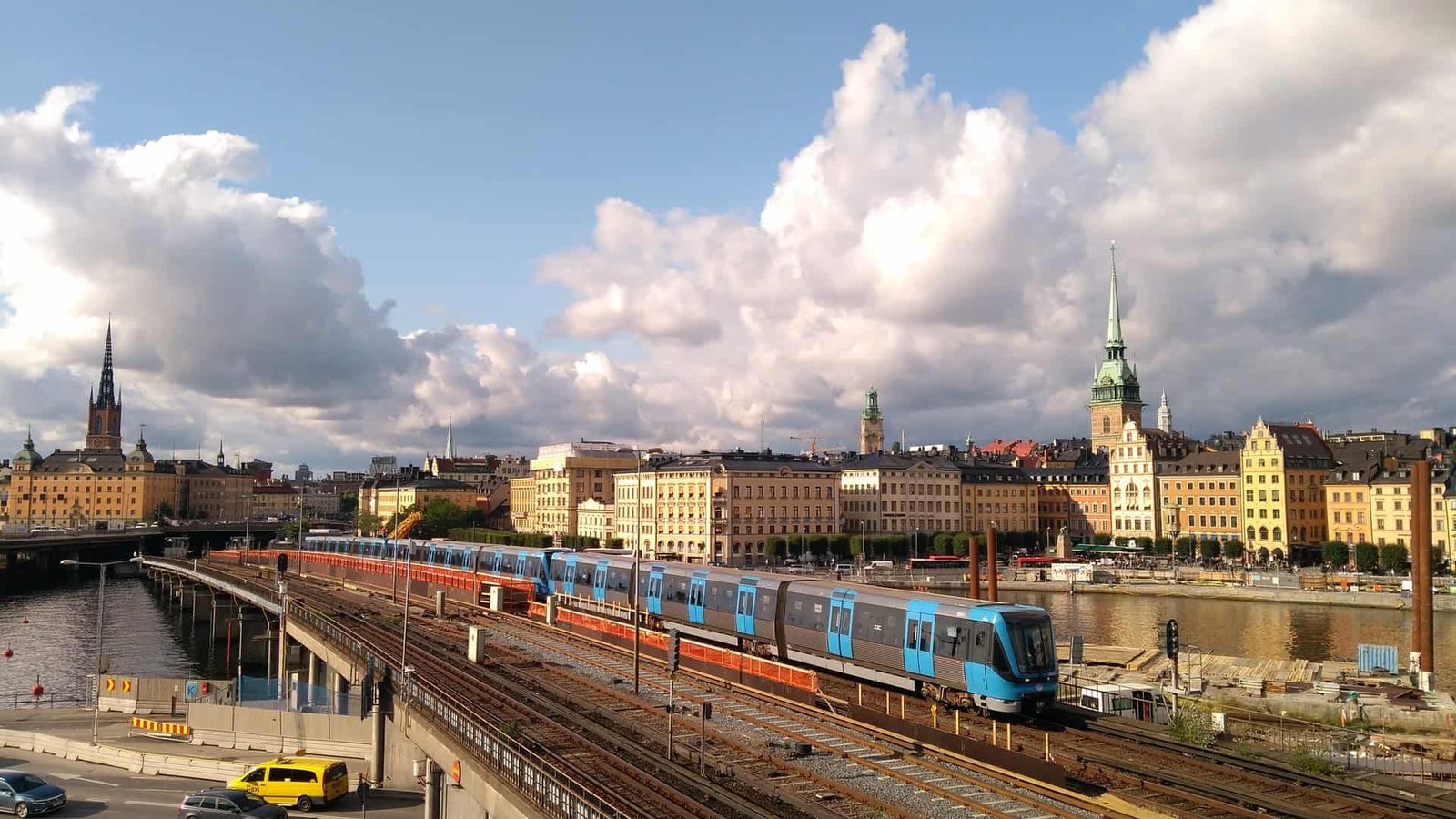 Breathtaking views of mountains and lakes from a scenic train ride through Sweden