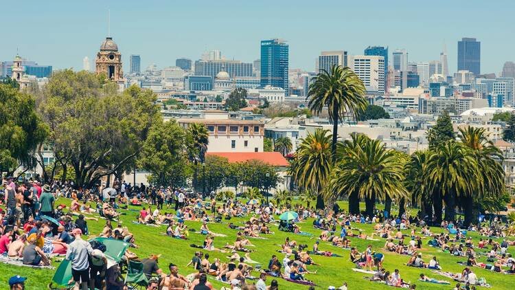 Colorful murals in San Francisco’s Mission District – trendy budget-friendly accommodations