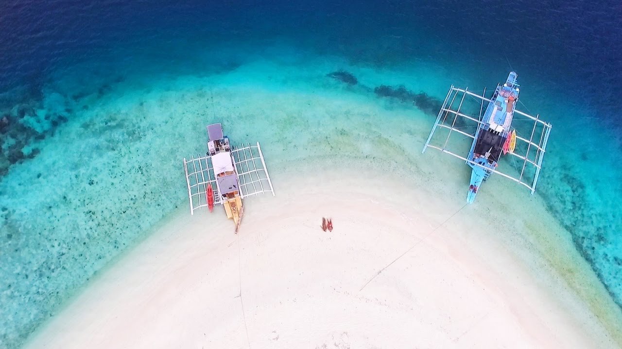 Tropical island in Balabac, Palawan, Philippines paradise