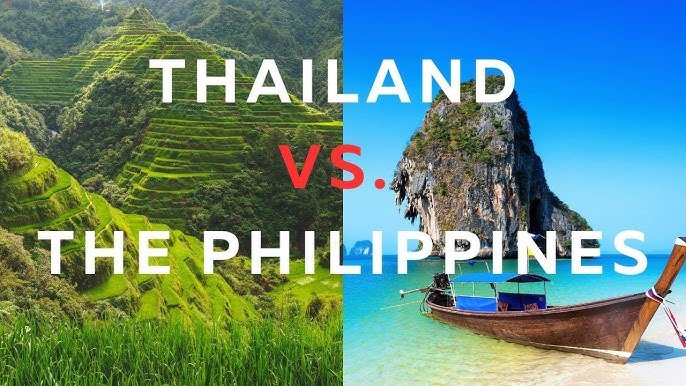 Thailand vs Philippines beach comparison at sunset