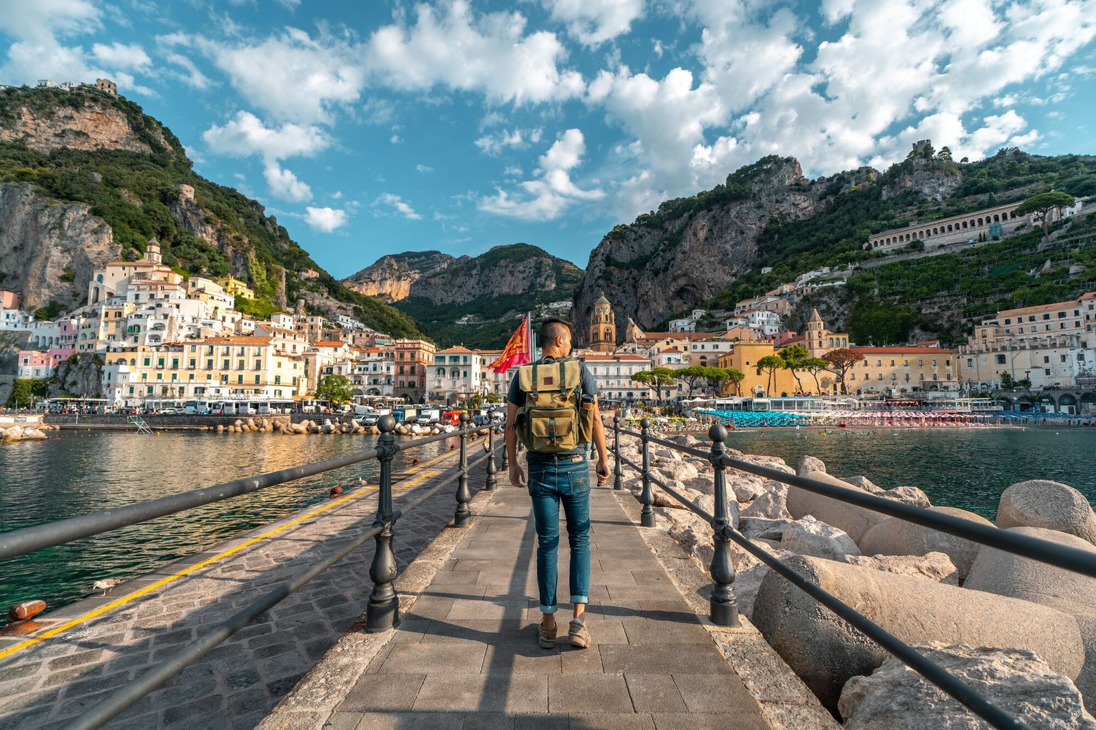 Colorful Positano town included in itinerary for Amalfi Coast