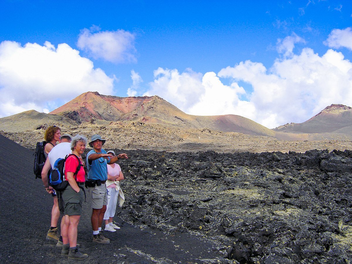 View of Montañas del Fuego during guided Volcano Tours Lanzarote