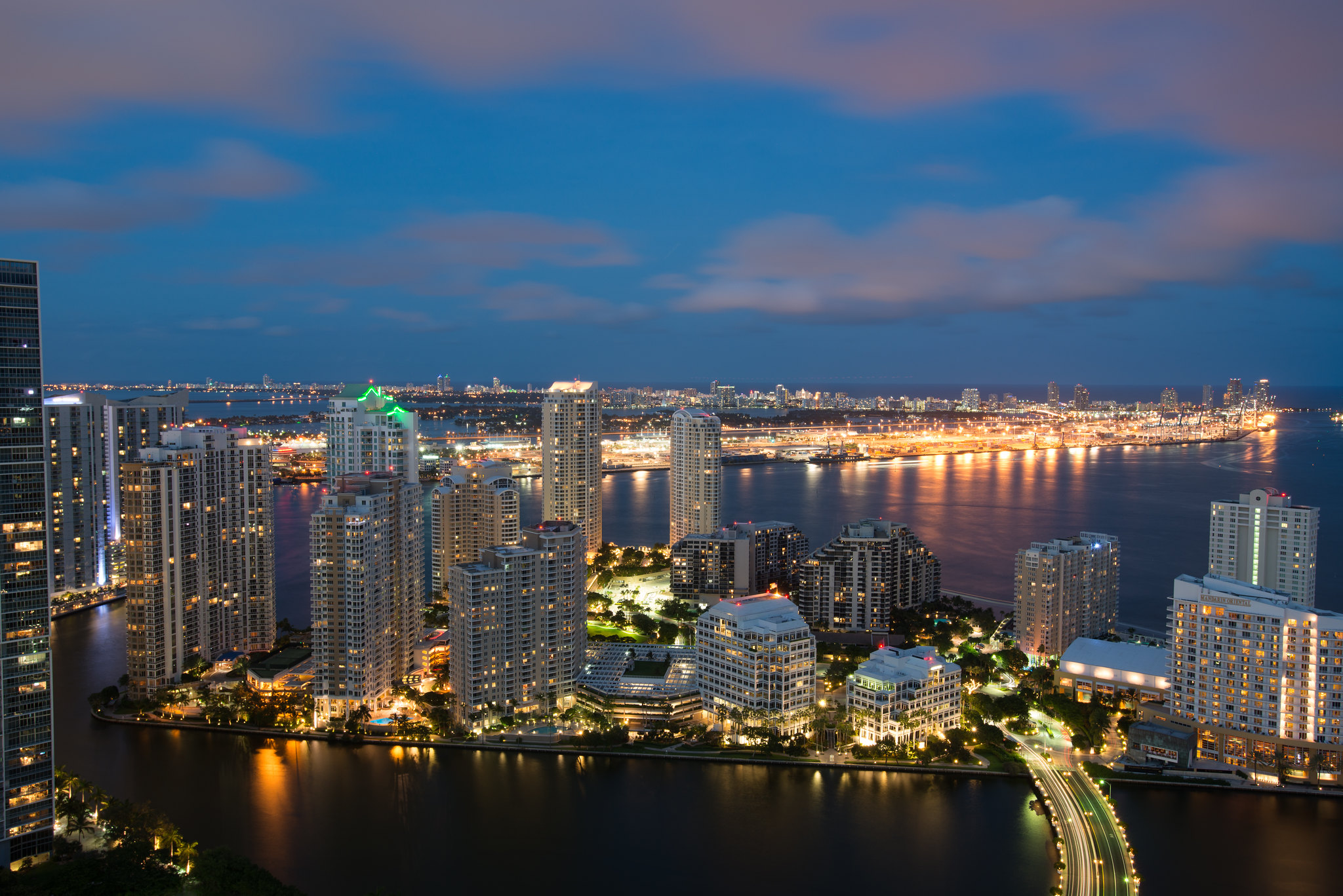 Miami skyline before the England vs Norway FIFA World Cup match